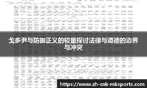 戈多尹与防御正义的较量探讨法律与道德的边界与冲突